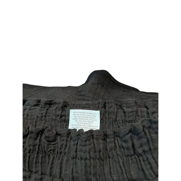 Ladies XS Black Crinkle Gauze Pants Bathing Suit Cover Up Beach Swimwear NWT - Picture 6 of 6